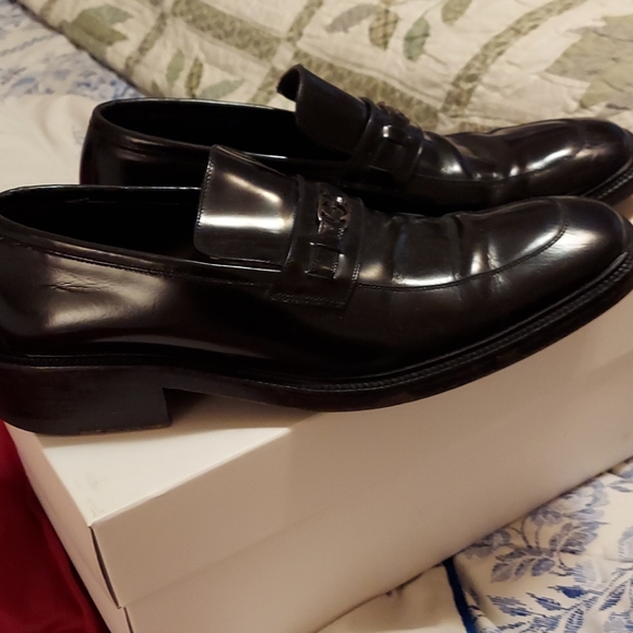 Authentic GUCCI Loafer Logo Italy 110 1499 -Sz 9D - Picture 2 of 3